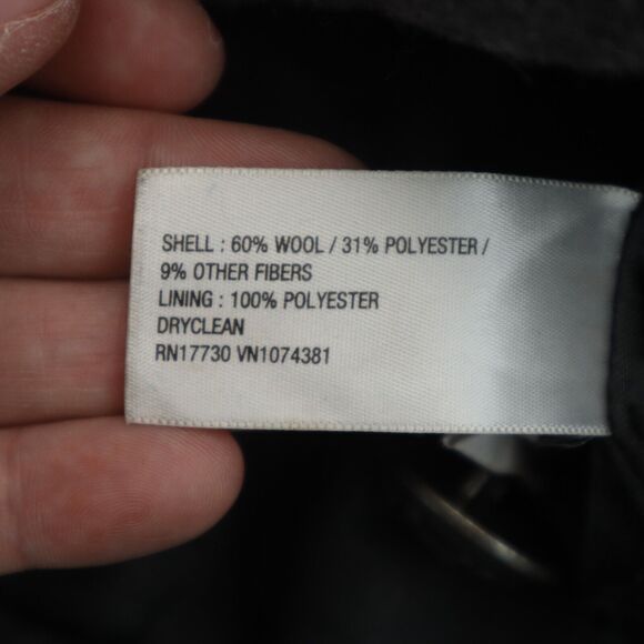 Merona Blazer Womens XXL Black Double Breasted Peak Lapel Long Sleeve Jacket - Picture 3 of 16